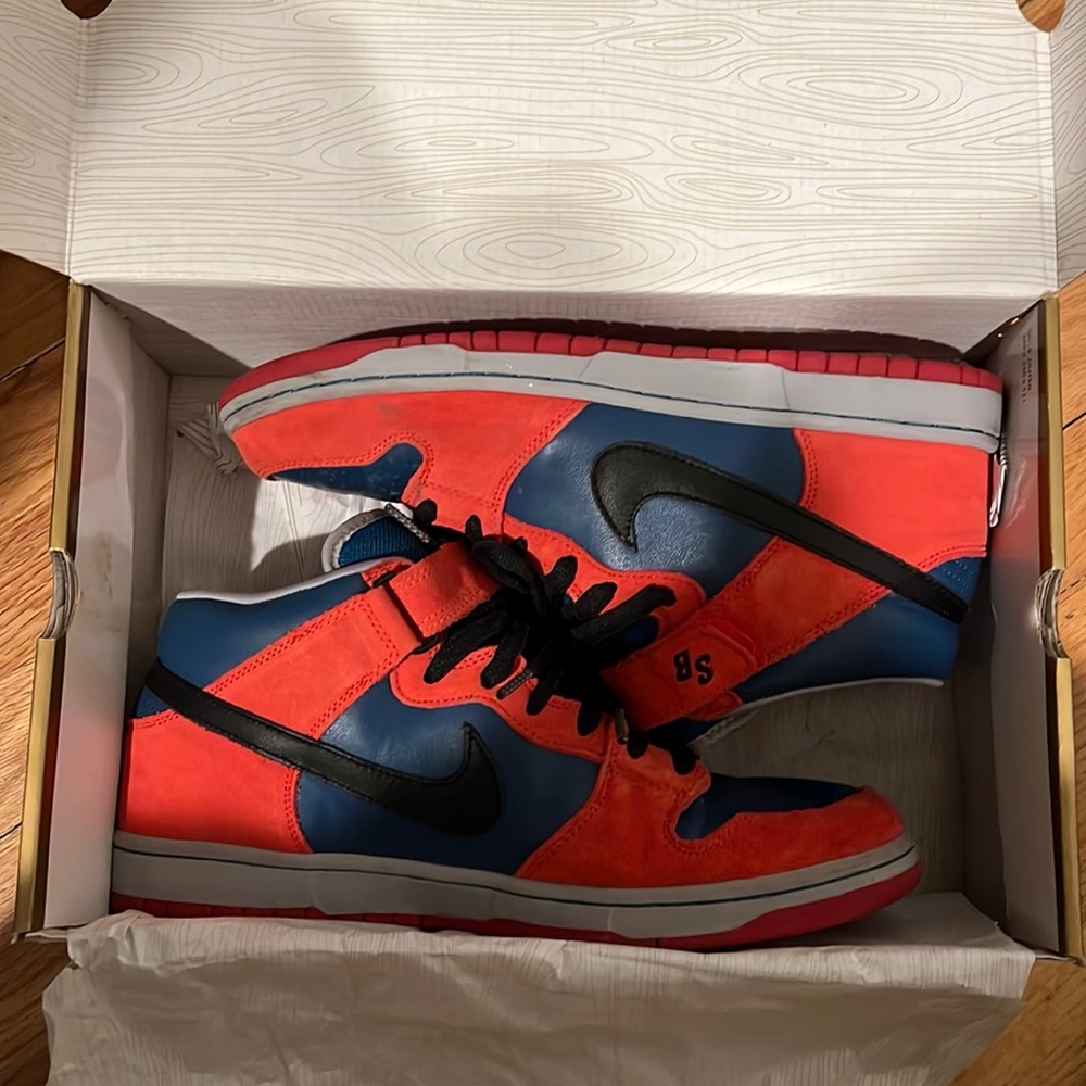 Nike dunk mid pro sb “spider man” size 11.5 - very good condition
